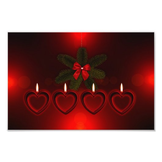 Impression Photo Noël Red Wreath (Devant)