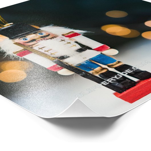 Impression Photo Noël SlipperyJoe nutcracker figurine ornement (Coin)