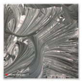 Impression Photo Noir blanc 3 D Abstrait (Devant)