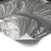 Impression Photo Noir blanc 3 D Abstrait (Coin)