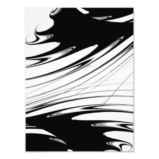 Impression Photo Noir et Blanc Moderne (Devant)