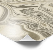 Impression Photo Noir et crème Blanc Art Abstrait Imprimer (Coin)