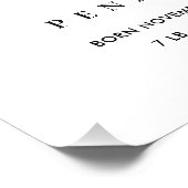 IMPRESSION PHOTO NOM D'ALPHABET FLORAL BLEU BLEU P STATUTS DE NAISS (Coin)