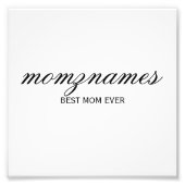 Impression Photo Nom de la calligraphie personnalisée de la meilleu (Devant)