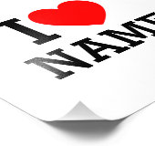 Impression Photo Nom du coeur (Coin)