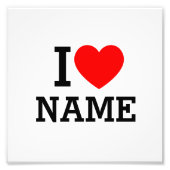 Impression Photo Nom du coeur (Devant)