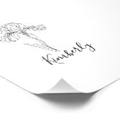 Impression Photo Nom personnalisé Février iris Fleur de naissance (Coin)