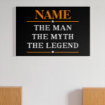 Impression Photo Nom Personnalisé L'Homme Le Mythe La Légende<br><div class="desc">Nom Personnalisé L'Homme Le Mythe La Légende</div>