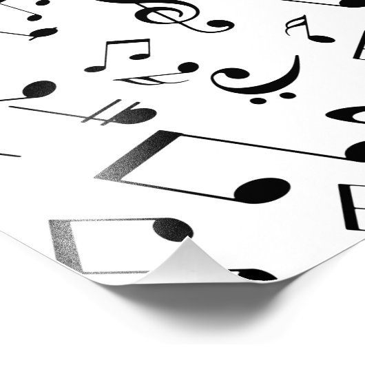 Impression Photo Notes musicales 3 (Coin)