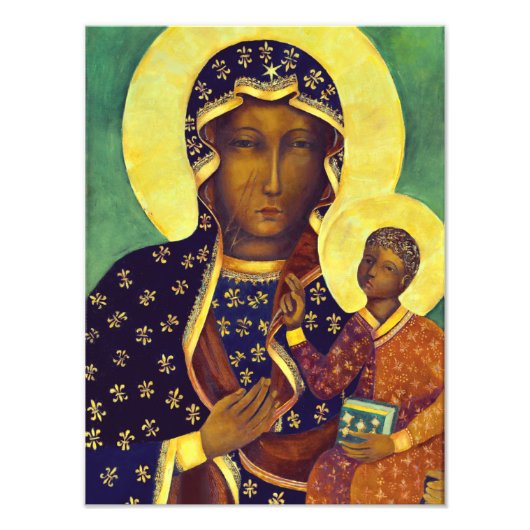 Impression Photo Notre dame de Czestochowa Black Madonna Pologne Ic (Devant)