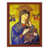 IMPRESSION PHOTO NOTRE MÈRE DE PERPETUAL AIDE SACRED IMAGE (Devant)