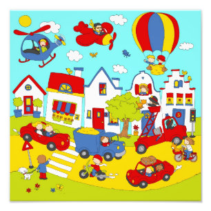 Impression Photo Notre rue animée