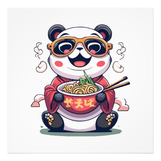 Impression Photo Nouilles de Panda (Devant)