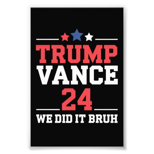 Impression Photo Nous L'Avons Fait Bruh Nous Avons Remporté Trump V (Devant)