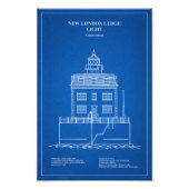 Impression Photo Nouveau phare London Ledge - Connecticut - AD (Devant)