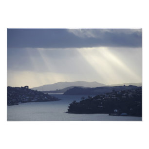 Impression Photo Nouvelle-Zélande, Otago, Dunedin, Light Shafover