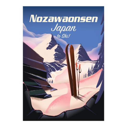 Impression Photo Nozawaonsen Japon pour skier (Devant)