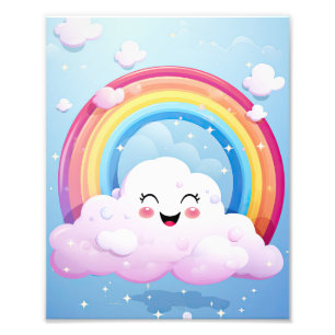 Impression Photo Nuages arc-en-ciel