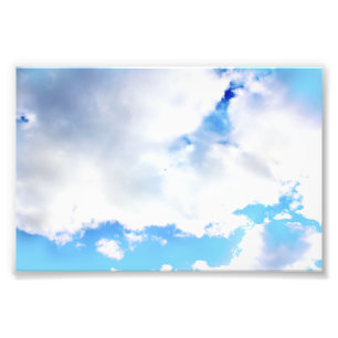 Impression Photo Nuages blancs et ciel bleu