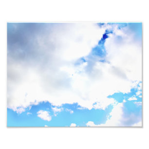 Impression Photo Nuages blancs et ciel bleu