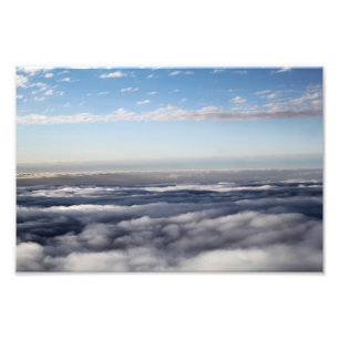 Impression Photo Nuages colorés depuis un avion
