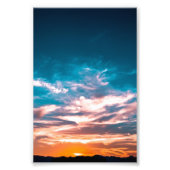 Impression Photo Nuages couchés de soleil (Devant)