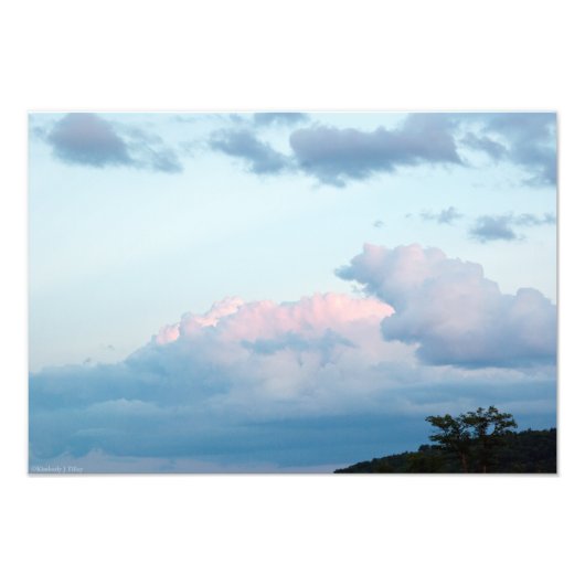 Impression Photo Nuages du soir (Devant)