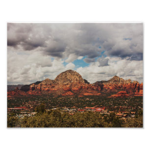 Impression Photo Nuages pendant qu'ils roulent dans Sedona