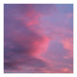 Impression Photo Nuages roses bleus