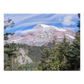 Impression Photo Nuages sur le paysage panoramique du mont Rainier (Devant)