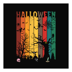 Impression Photo Nuit Colorée d'Halloween