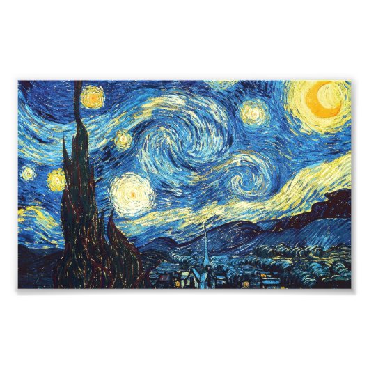 Impression Photo Nuit étoilée - Van Gogh (Devant)