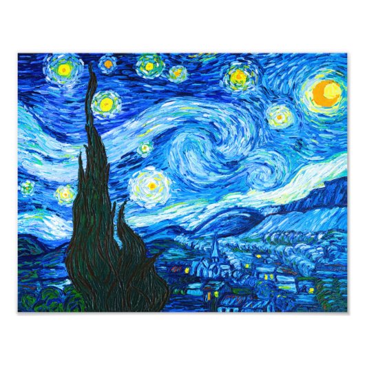 Impression Photo Nuit Van Gogh Starry (Devant)