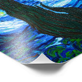 Impression Photo Nuit Van Gogh Starry (Coin)