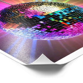 impression photo numérique d'une boule de disco (Coin)