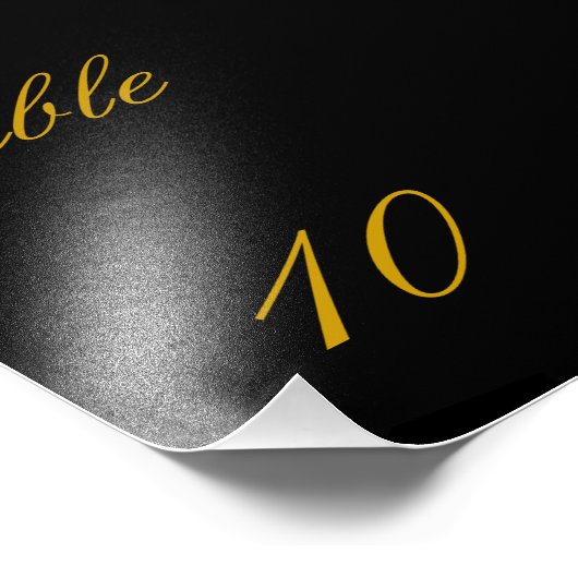 Impression Photo Numéro de table (Coin)