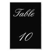 Impression Photo Numéro de table (Devant)