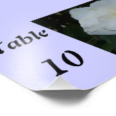 Impression Photo Numéro de table Fleur (Coin)