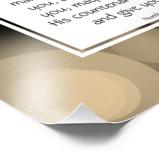 Impression Photo Numéros 6:24-26 LE SEIGNEUR VOUS BÉNERA chrétien (Coin)