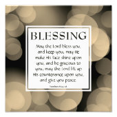 Impression Photo Numéros 6:24-26 LE SEIGNEUR VOUS BÉNERA chrétien (Devant)