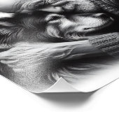 Impression Photo Obligation inconditionnelle Homme et chien âgé (Coin)