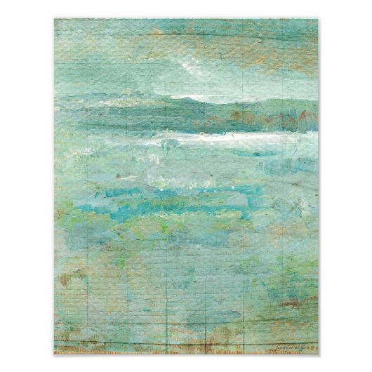 Impression Photo Ocean Beach Sea Peinture sur l'eau Turquoise (Devant)