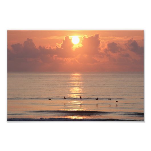 Impression Photo Ocean Sunrise - Daytona Beach, FL (Devant)