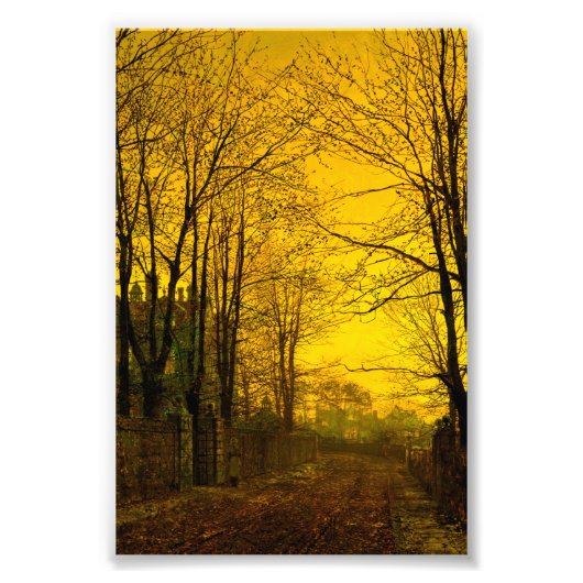 Impression Photo Octobre Afterglow John Atkinson Grimshaw (Devant)