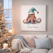 Impression Photo Octopus Christmas Joy, coutume