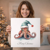 Impression Photo Octopus Christmas Joy, coutume