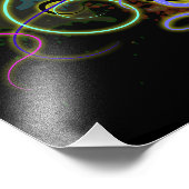 Impression Photo Octopus Luminescence psychédélique (Coin)