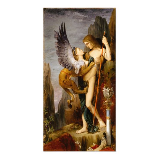 Impression Photo Œdipe et le Sphinx par Gustave Moreau (Devant)