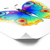 Impression Photo Oeil de paon arc-en-ciel (Coin)