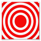 Impression Photo OEil rouge et blanc (Devant)